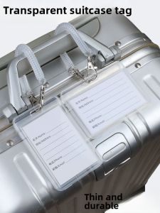 Transparent Luggage Tag Luggage Signboard Anti-Lost Consignment Tag Name Plate Listing Card Cover Trolley Case Tag