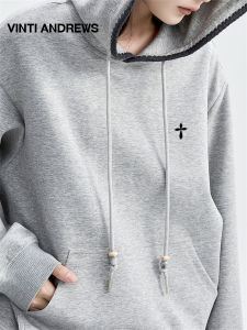 Hoodie Hooded Sweatshirt with Design Embroidery