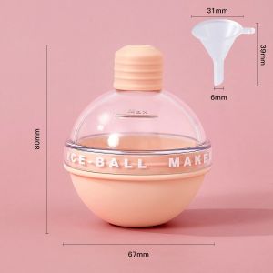 XMSJ | Food Grade Silicone Sphere Ice Maker Tray Round Reusable DIY Whiskey Cocktail Drink Chiller Mold For Party Bar Kitchen Supplies