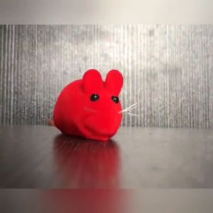 <INLIFE> 1Pc Flocking Mouse Funny Cat Toys Sound Plush Rubber Vinyl Mouse Pet Cat Sound Toys