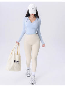 2025 New Womens Fitness Clothing Sports Top Hooded Slimming Running Yoga Pilates Training Cover up Breathable Quick Dry Long Sleeve Short Length