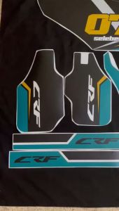 Decal Sticker CRF 150 L Custom Full Body Dekal Sticker Striping CRF 150 L Hijau Hitam D-I2-019 I2-753 I2-340