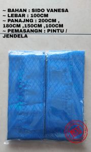 gorden plisket polos pintu jendela murah berkualitas bahan sido panjang 180cm warna lengkap