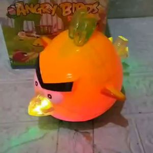 Blink Angry Birds Seasons LED Bump & Go: Mainan Robot Burung Marah Lampu & Musik Nyala Bisa Jalan