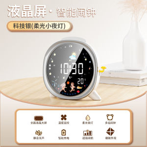 นาฬิกาตั้งโต๊ะแบบพกพาพร้อมปฏิทินและไฟนอนแบบอัจฉริยะสำหรับห้องนอนและออฟฟิศ นาฬิกาตั้งโต๊ะแบบมีอุปกรณ์เสริมสร้างสรรค์และทันสมัย