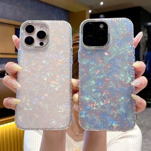 [Mới] khung & viền dòng kim cương kết cấu IMD vỏ điện thoại có vòng đeo tay cho iPhone 12 13 14 15 16 Series