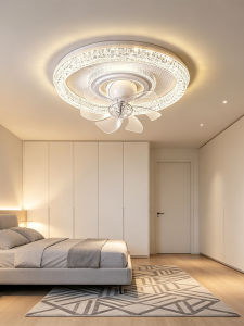 Modern Minimalist Smart Full Spectrum Ultra-thin Bedroom Ceiling Fan Light