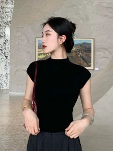 V.C.I | Knitted Short Sleeve T-Shirt Slim Fit Crop Top Innerwear