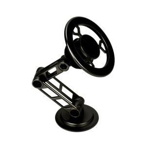 Car Phone Holder With Vacuum Magnetic Suction Cup Foldable Adjustable Arm Phone Stand 360° Rotatable Navigation GPS For Bathroom