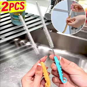 YESPERY 2Pcs Straw Cleaning Brush Reusable Durable Baby Bottle Brush Bendable Straw Brush Kitchen Cleaning Tool