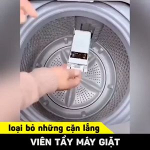 Hộp 12 Viên Tẩy Vệ Sinh Lồng Máy Giặt Sủi sạch vi khuẩn Tẩy Sạch Cặn Bẩn Lồng Giặt