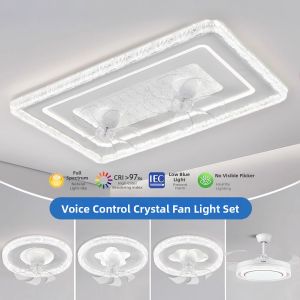 360-degree Rotating Smart Ceiling Fan Light