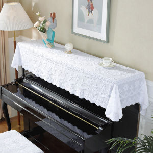 Thickened Lace Piano Dust Cover Electronic Keyboard Cover Cloth Modern Simplicity Half Cover Piano Lid Towel Full Cover Fabric