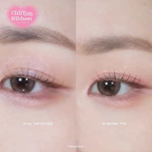 Meilinda Chiffon Ribbon Eye Palette / Blush / Highlight / Contour เมลินดา ชิฟฟ่อน ริบบ้อน อายแชโดว์ บลัชออน คอนทัวร์ ไฮไลท์