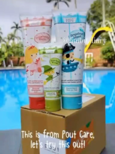 pout Care Grapefruit Island Swimmers Top-to-Toe (5 x 250ml) – Kids Chlorine Removal Shampoo & Wash