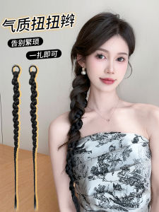New Chinese Style Low Ponytail Fake Hair Braid Sided Fake Tail Simulation Long Braid Wig for Cheongsam Hairstyle Change Shape