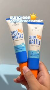 EMINA Sun Battle Cica Acne Fighter & Barrier Hydraburst Sunscreen 30ml