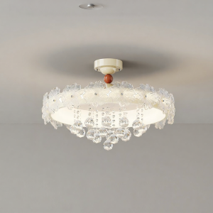 OUCHAO | Elegant Crystal Ceiling Light Eye Protection Decorative