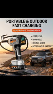 Portable Wireless Air Pump 10000mAh Heavy Duty Digital Tyre Inflator for Car Motorcycle Bicycle Ball