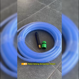 SSBO Paket Semprotan Hitam Plus Selang Transparan 1/2 5/8 3/4 Inch Siram Taman Kebun COD