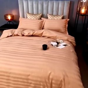 Bộ Chăn Ga Gối Sọc 4 Món T180 DADA - Bộ Drap Vải TC Mềm Mịn Nhiều Màu Đủ Size