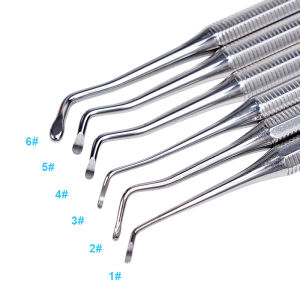 1 PC สแตนเลสสตีลทันตกรรมทําความสะอาดฟัน Excavator Double HEAD ช้อน Plaque Scaler เครื่องมือทันตแพทย์ 