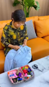 Kềm Bấm Nút Kim Loại 9.5mm – Dụng Cụ Gắn Nút Quần Áo Túi Xách Handmade DIY Tại Nhà – Tặng 50 Nút