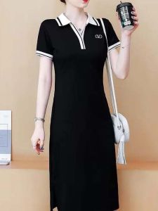 Đầm POLO Dài Kiểu Cổ Âu Gọn Gàng