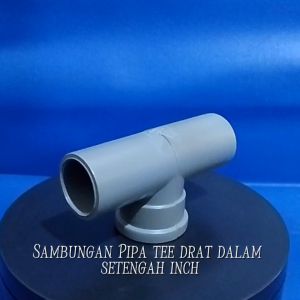 Sambungan Pipa TEE Drat Dalam 1/2 KUNINGAN PVC SOVA