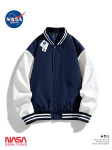 Wassup Panda American Splice Baseball Style Mens Spring Autumn Loose Casual Couples Flight Jacket Polyester Long Sleeve