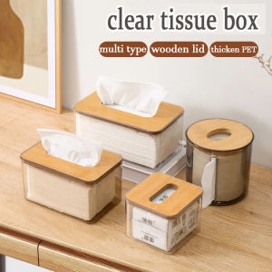 Nordic Style Wooden Tissue Box Napkins Paper Pumping Box Living Room Desktop Storage Box