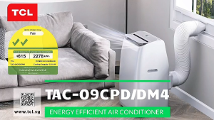 TCL Portable Aircon 9000BTU - 14000BTU TAC-09CPD/DM4 | TAC-12CPD/NZ | TAC-14CPD/NZ