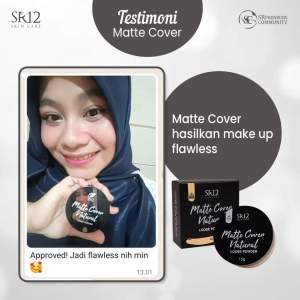 Bedak Tabur glowing tahan lama - Anti air - LOOSE POWDER NATURAL SR12