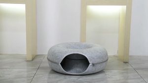Pet Cat Donut Shaped Nest Tunnel Pet House Bed Cat Toy