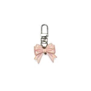 Ines Bow Glossy Keychain Gantungan Kunci Pita Coquette Ribbon Bowknot Warna Soft Key Chain Ganci Fashion