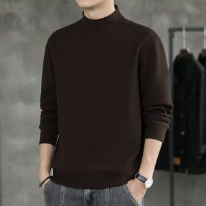 JIFANPAUL | Warm Half-High Neck Underwear for Men 2025 Autumn Winter Season Double-Faced Thick Long Sleeve