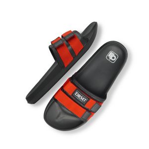 Dilset - Kaisi Red | Sandal Slop Velcro | Sandal Slide | Sandal Slide Pria Wanita | Sandal Original