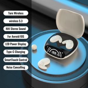 Kebidumei | Invisible Sleep Earbuds Mini Wireless Earphones Bluetooth 5.3 Headphones HiFi Stereo Sports Noise Reduction Headsets for XIAOMI