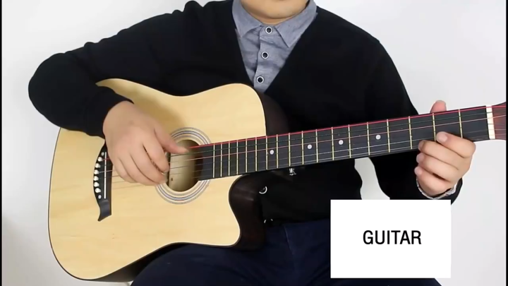 KAWES 38 Inch Acoustic Guitar Beginners Practice Students Guitar  for Beginner with Accessories