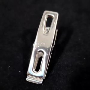 ZEO 20Pcs Clothes Clips Stainless Steel Metal Sealing Clip Socks Clothing Pegs for School Office