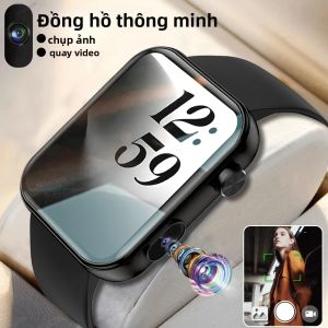 Đồng Hồ Thông Minh Mới 2025 Dành Cho Nam Nữ Có Camera Theo Dõi Sức Khỏe Thể Dục Chống Nước Gọi Bluetooth Đồng Hồ Thể Thao Hệ Điều Hành Android Theo Dõi Nhịp Tim