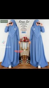 Kirana Set - Gamis Syari Bahan Crinkel Airflow