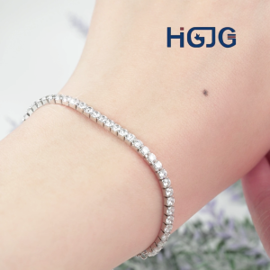 Lắc Tay Bạc Nữ 925 HGJG Đính Đá Lấp Lánh Thiết Kế Dây Rút Sang Trọng Đi Chơi Đi Tiệc Hẹn Hò