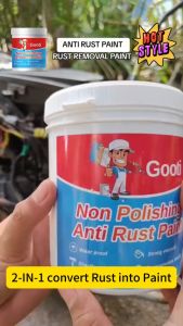【1 Gallon】2 IN 1 Metal Primer Paint 1000g Anti-rust Paint Metal Steel Stainless Metallic Rust Converter Remover Home Outdoor Coating Wood Furniture Stone Ceramics Glass Walls Concrete