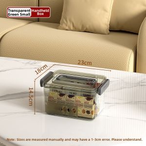 Transparent Portable Storage Box Plastic