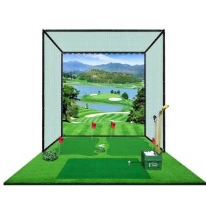 PGM GOLF | Professional Indoor Golf Practice Net Cage Kit