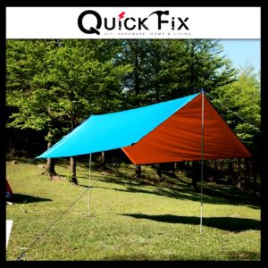 QuickFix Canvas Canopy 6ft 8ft 9ft 10ft 12ft 15ft 18ft Kaki Blue Orange Kanvas Khemah Kolam Tutup Kereta Lori Atap
