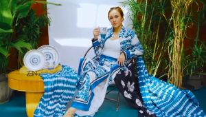 ZEN x WULAN GURITNO Piring Makan Keramik Set Blissful Splash isi 4 pcs + Box