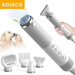 ROJECO Portable 2 in 1 Pet Hair Dryer for Dogs & Cats Grooming Comb Brush Professional Dog Blow Dryer & Smart Dog Blower Accessories