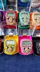 Free Box Mika / Paket Usaha Tasbih Digital LED Swarovski / Tasbih Digital Bink Blink 12pcs